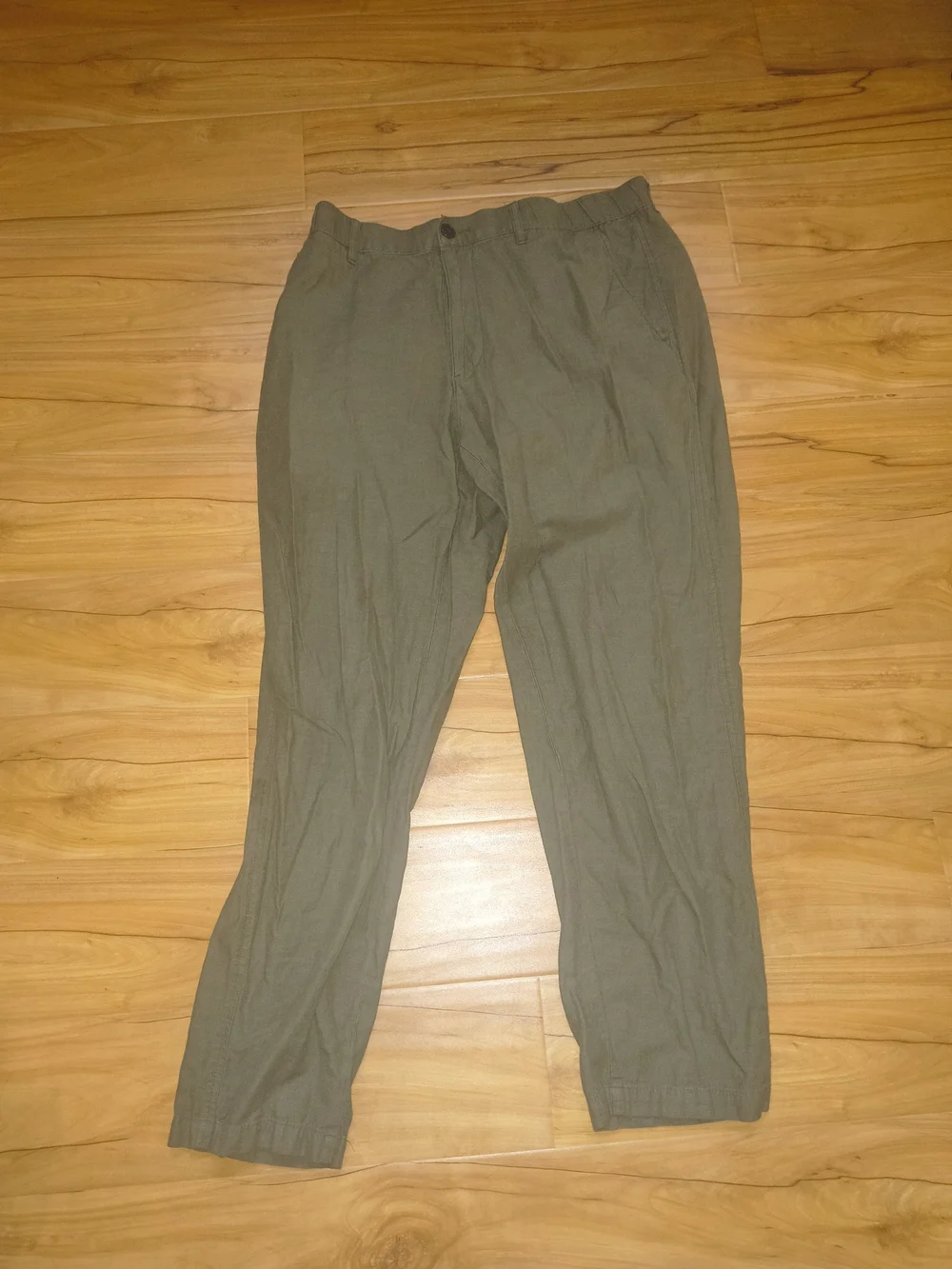 Men's Olive Green Casual Pants